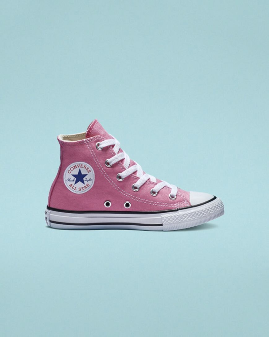 Zapatillas Altas Converse Chuck Taylor All Star Classic Niño Rosas | PE 75L08P